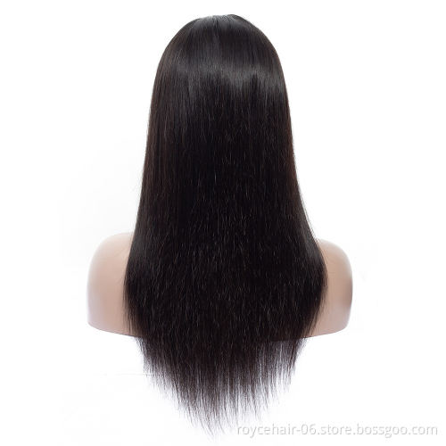 Peruvian Virgin Lace Front Hair Extensions wigs Human Hair U Part Film Lace Wig